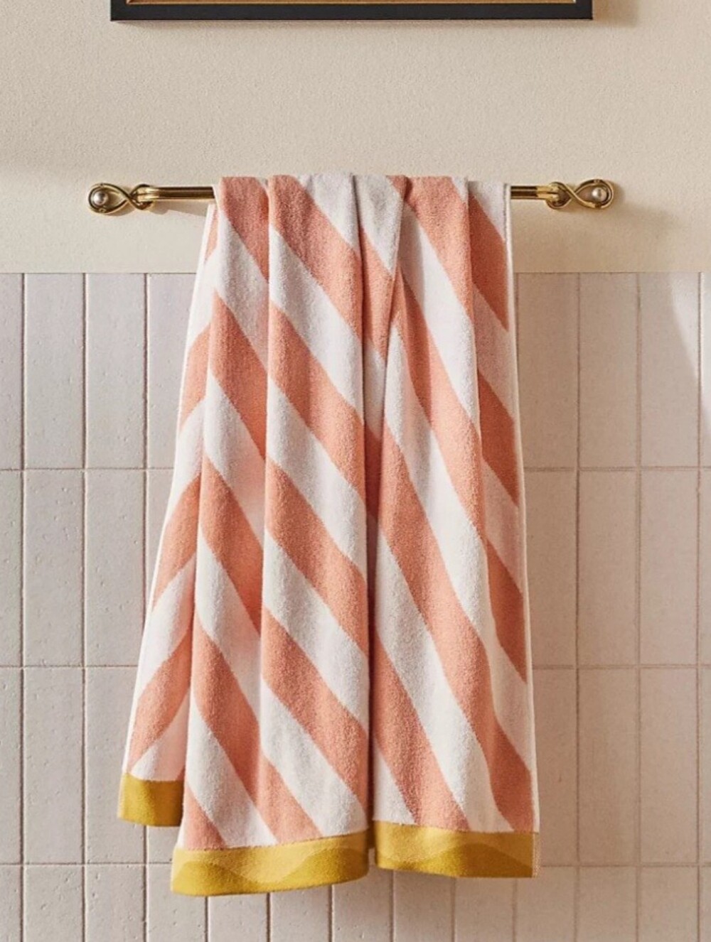 Anthropologie Maeve Cotton Patterned Towel